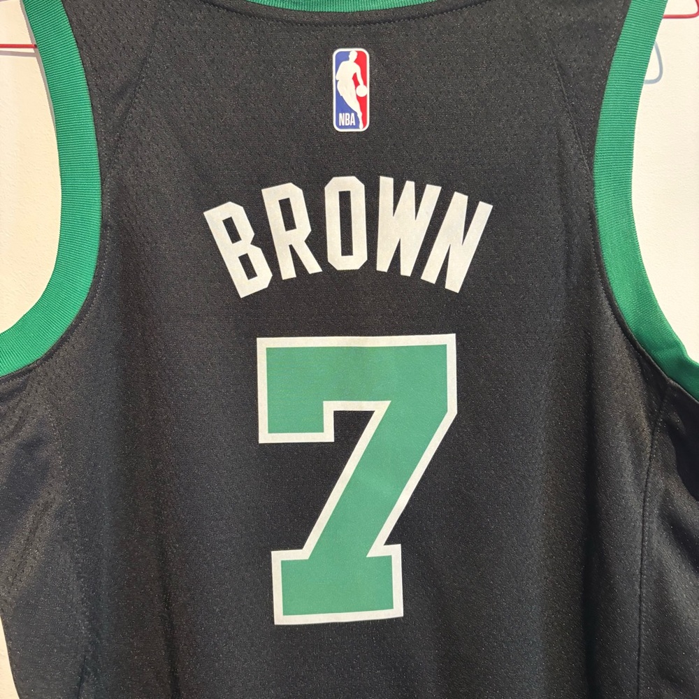 Boston Celtics Jaylen Brown Jersey Jordan Statement Swingman Small 40 Amica NBA - Picture 11 of 16